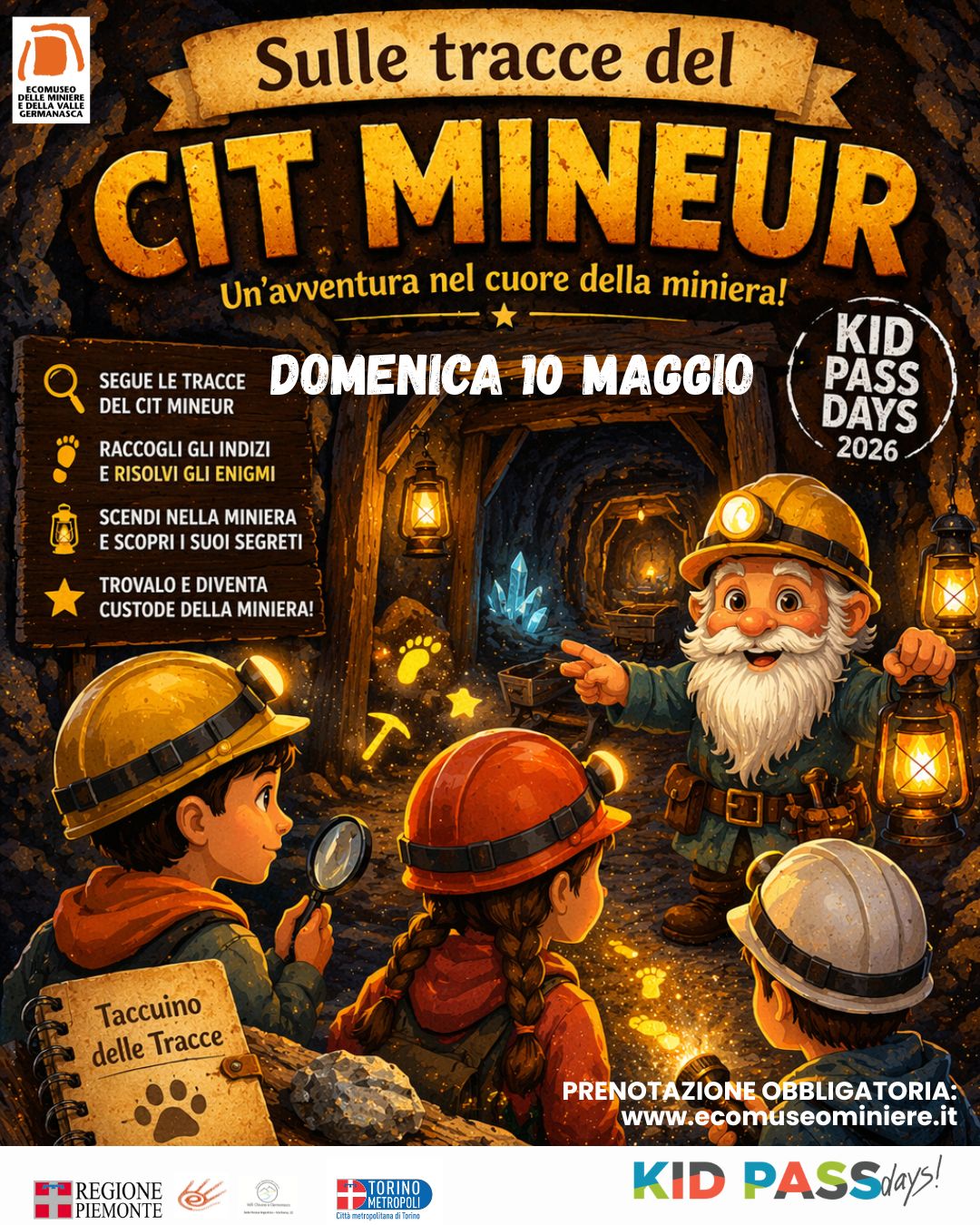 Kid Pass Days 2026: sulle tracce del Cit Mineur